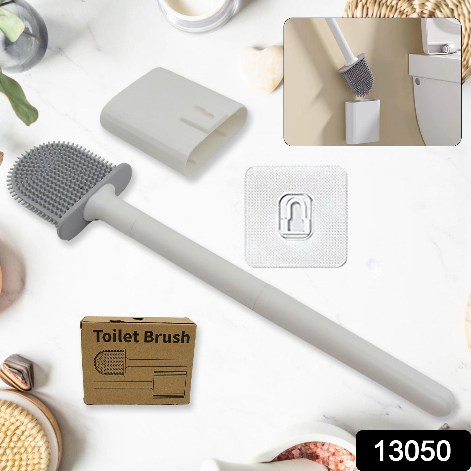 Portable Silicone Toilet Brush – Wall-Mounted, Anti-Drip Cleaner with Non-Slip Handle Portable Silicone Toilet Brush – Wall-Mounted, Anti-Drip Cleaner with Non-Slip Handle